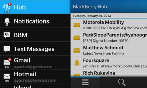 blackberry-10-hub blackberry-10-hub