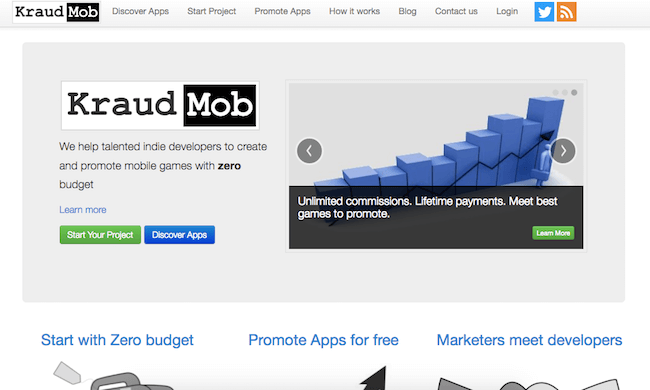 kraudmob mobile app crowdfunding