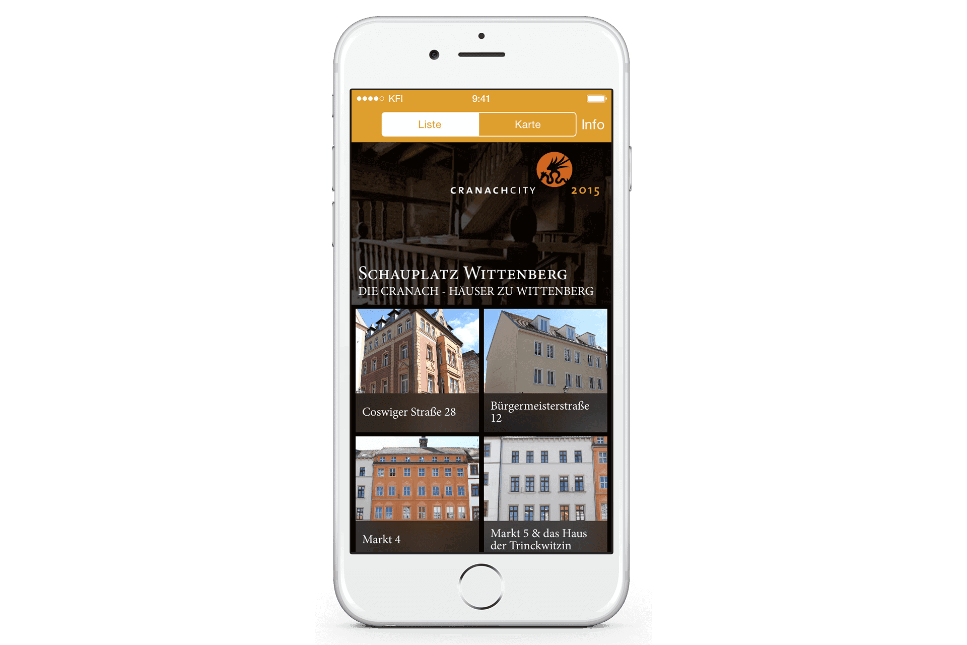 Mobile App Design for Schauplatz Wittenberg