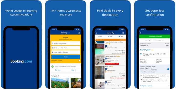 Booking.com mobile app