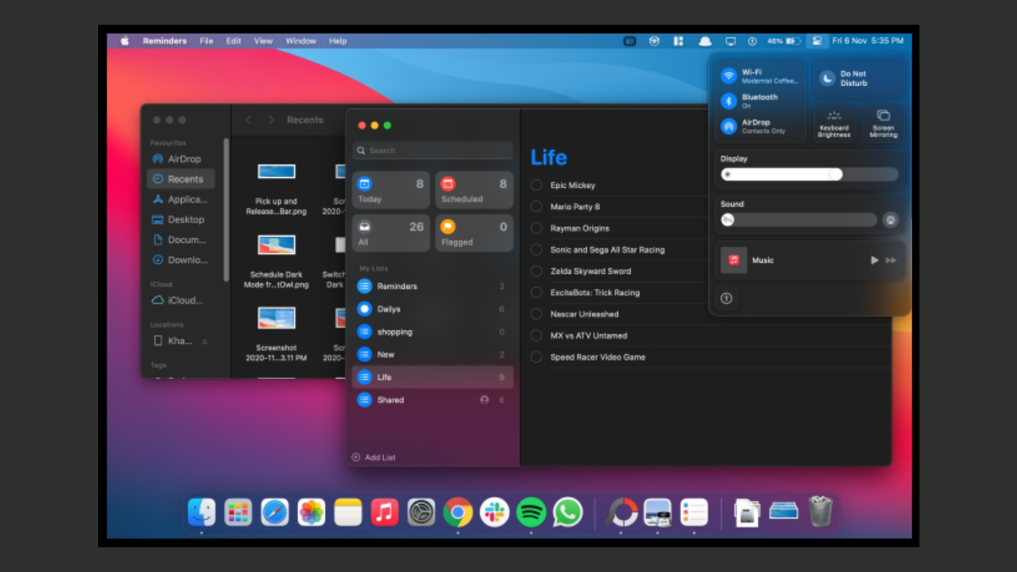 macos Dark Mode