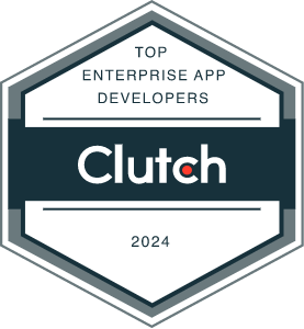 Top Enterprise App Developers - Award by Clutch for Top Enterprise App Developers